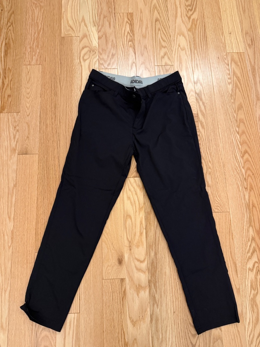 adidas Men’s Black Chino-Style Performance Pants